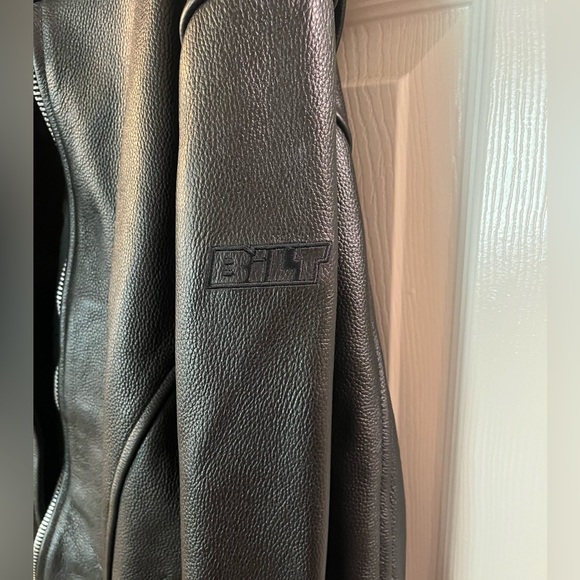 BILT Men’s Leather Motorcycle Jacket. XL - Picture 12 of 14